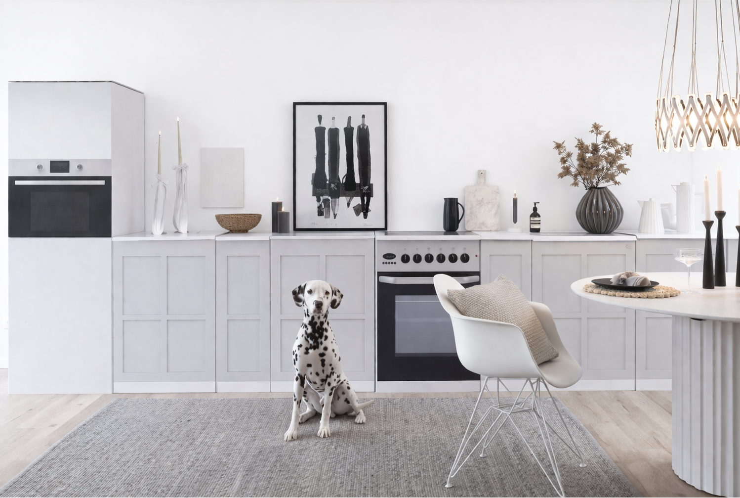 Home Staging-papkøkken XXL – eksempel på brug i Home Staging