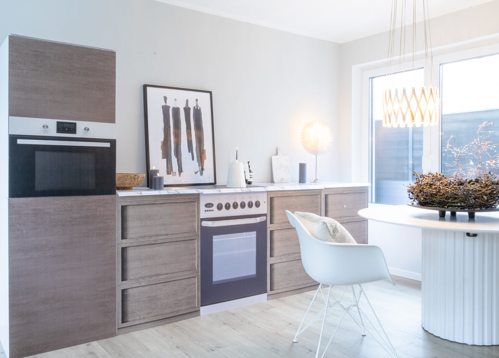 KARLSSON køkkenattrap i trælook til Home Staging