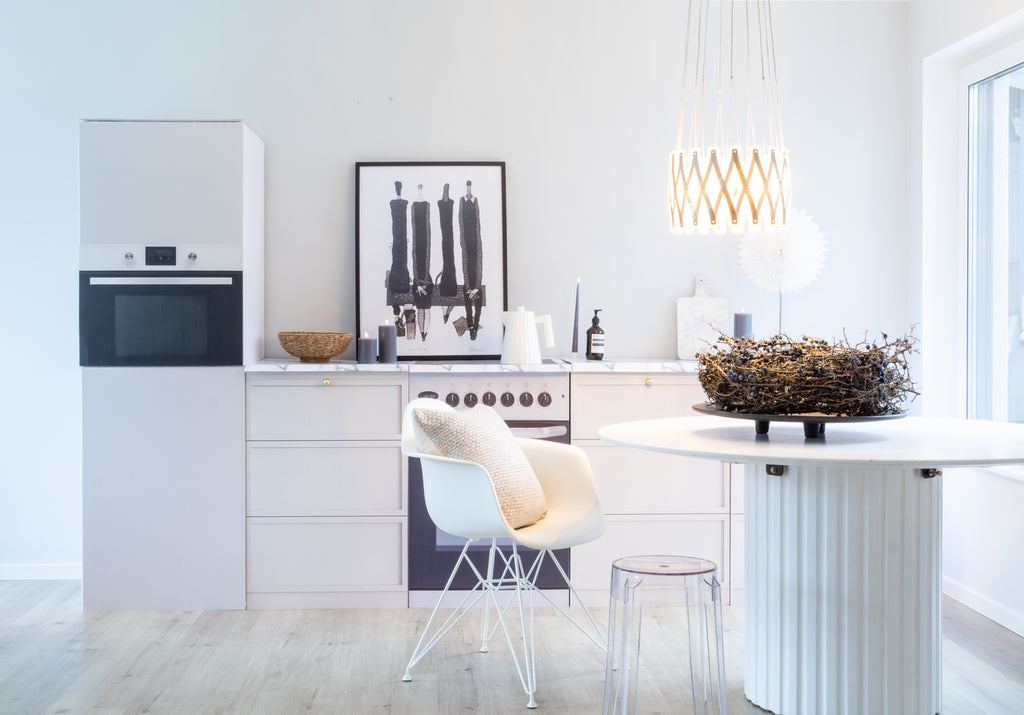 AIK køkkenattrap i beige til Home Staging