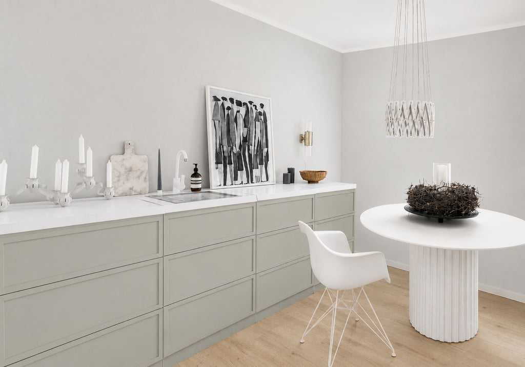 BELLA køkkenattrap i Greige til Home Staging